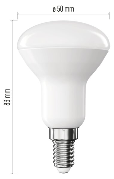 LED žárovka ZQ7E21 E14, 4,2W, teplá bílá