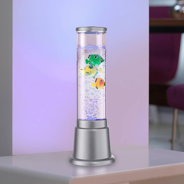 Vodní sloupec Ava s LED diodami a rybami, výška 36 cm