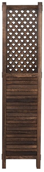 Paraván Shabby vintage A84 - 170 x 161 cm - Hnědá