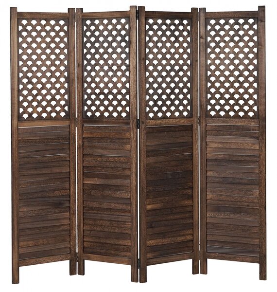 Paraván Shabby vintage A84 - 170 x 161 cm - Hnědá