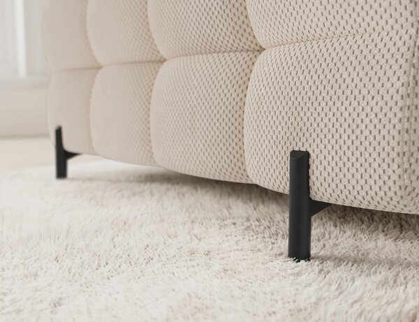 Designová sedací souprava do U KALANI - světle béžová, pravé provedení