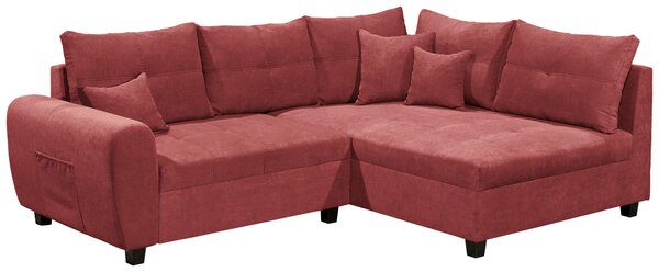 ROHOVÁ SEDAČKA, textil, kompozitní dřevo, bobulová MID.YOU - Sedací soupravy, Online Only
