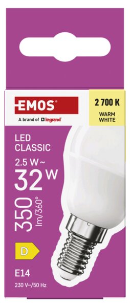 LED žárovka ZQ1D11 E14, 2,5W, teplá bílá