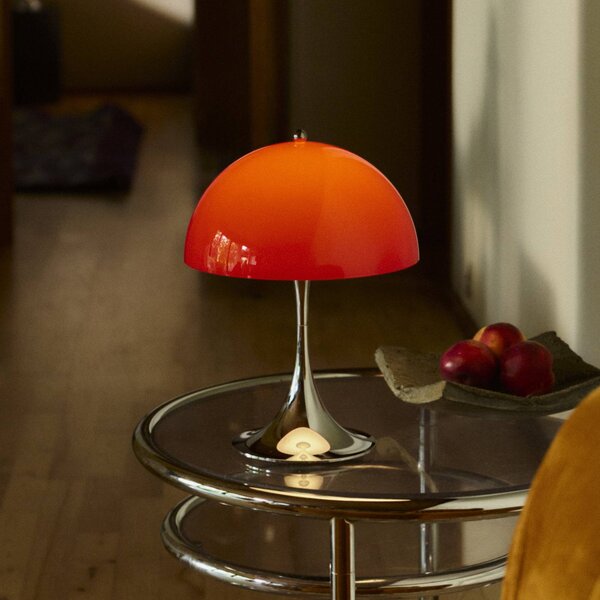 Louis Poulsen Panthella 250 Portable Original, opálově červená, stmívatelný, Červená, Obývací pokoj / jídelna, Plast, Design