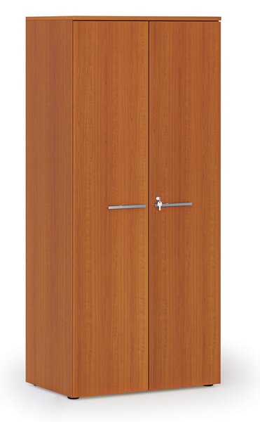 Kancelářská policová skříň PRIMO WOOD s dveřmi, 800 x 500 x 1781 mm, třešeň