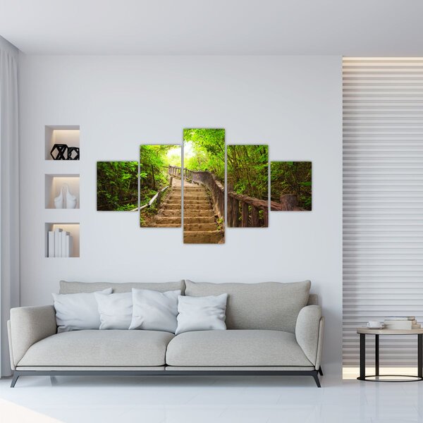 Obraz - Schody v přírodě (125x70 cm)