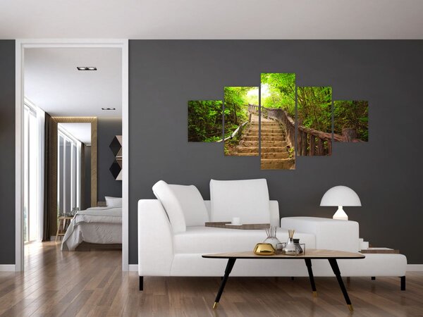 Obraz - Schody v přírodě (125x70 cm)