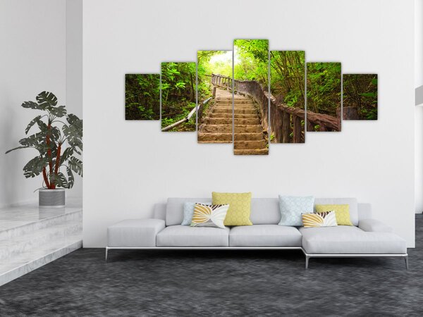 Obraz - Schody v přírodě (210x100 cm)