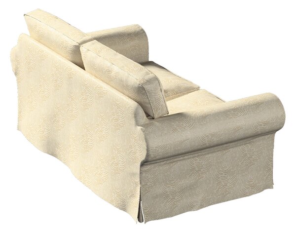 Potah na pohovku IKEA Ektorp 2-místná rozkládací NOVÝ MODEL 2012 barva béžová látka lesklé, pletený vzor, vzorované