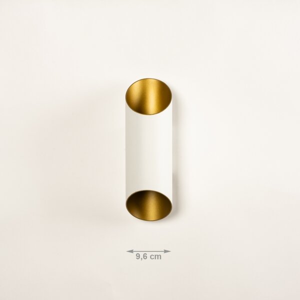 Nástěnné designové svítidlo Giardanno White and Gold (LMD)