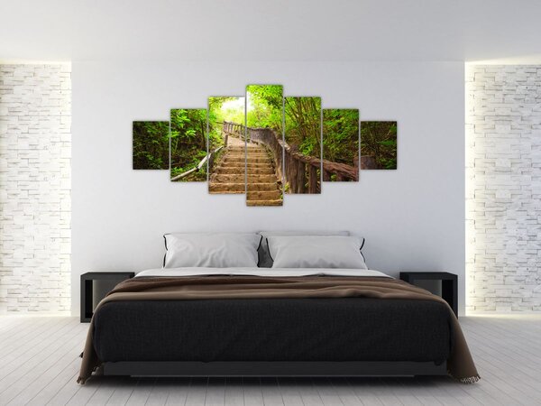 Obraz - Schody v přírodě (210x100 cm)