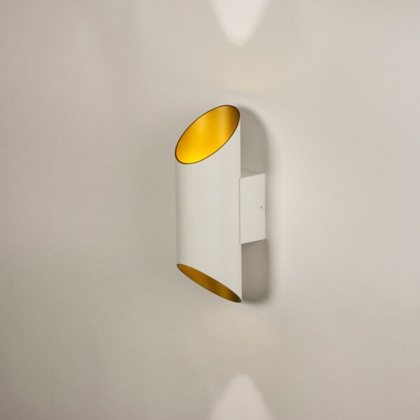 Nástěnné designové svítidlo Giardanno White and Gold (LMD)