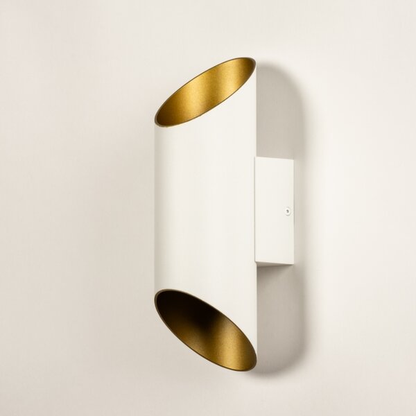 Nástěnné designové svítidlo Giardanno White and Gold (LMD)