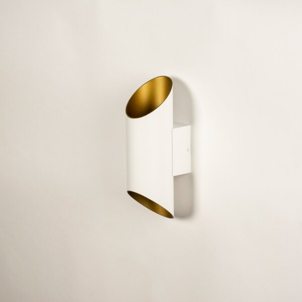 Nástěnné designové svítidlo Giardanno White and Gold (LMD)