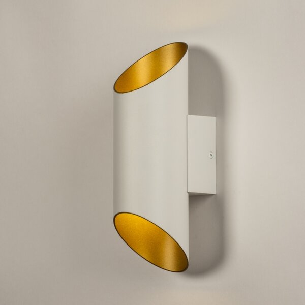Nástěnné designové svítidlo Giardanno White and Gold (LMD)
