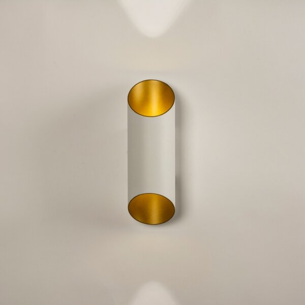 Nástěnné designové svítidlo Giardanno White and Gold (LMD)