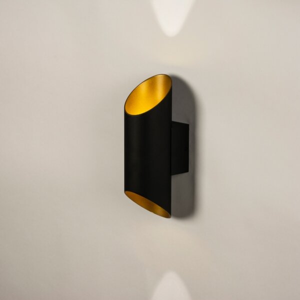 Nástěnné designové svítidlo Giardanno Black and Gold (LMD)