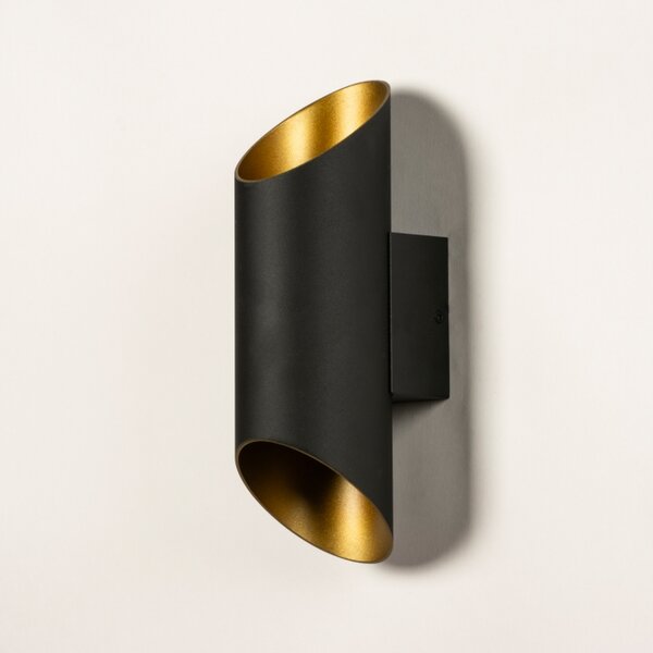 Nástěnné designové svítidlo Giardanno Black and Gold (LMD)
