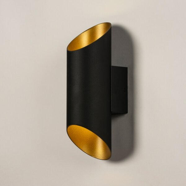 Nástěnné designové svítidlo Giardanno Black and Gold (LMD)