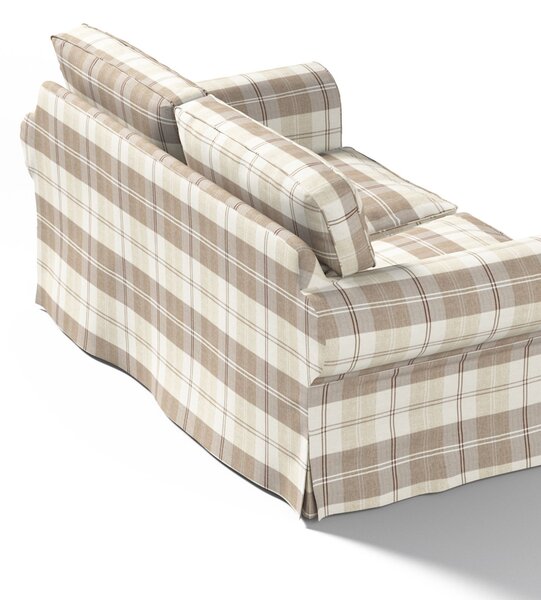Potah na pohovku IKEA Ektorp 2-místná rozkládací NOVÝ MODEL 2012 barva béžová látka pletený vzor, vzorované