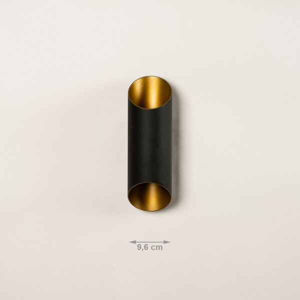 Nástěnné designové svítidlo Giardanno Black and Gold (LMD)