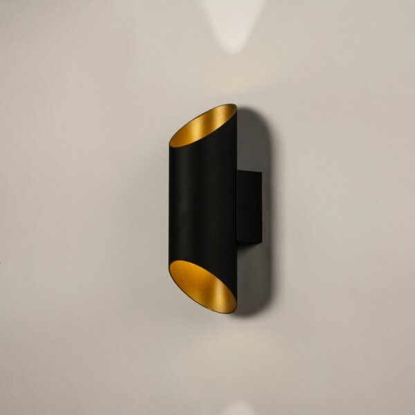 Nástěnné designové svítidlo Giardanno Black and Gold (LMD)