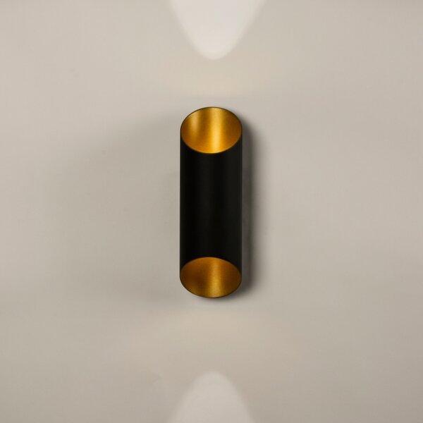 Nástěnné designové svítidlo Giardanno Black and Gold (LMD)