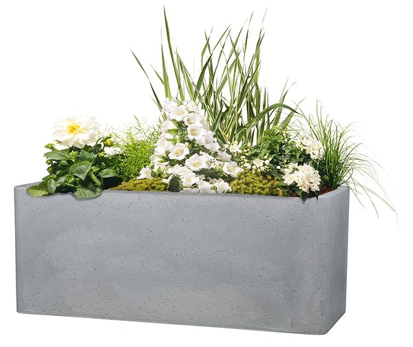 Scheurich Květináč Cube Box (Stony Grey, Länge 60 cm) (100349940003)