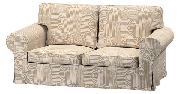 Potah na pohovku IKEA Ektorp 2-místná rozkládací NOVÝ MODEL 2012 barva béžová látka pletený vzor, vzorované
