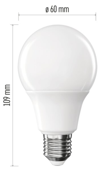LED žárovka ZQ5E51 E27, 9,5W, teplá bílá