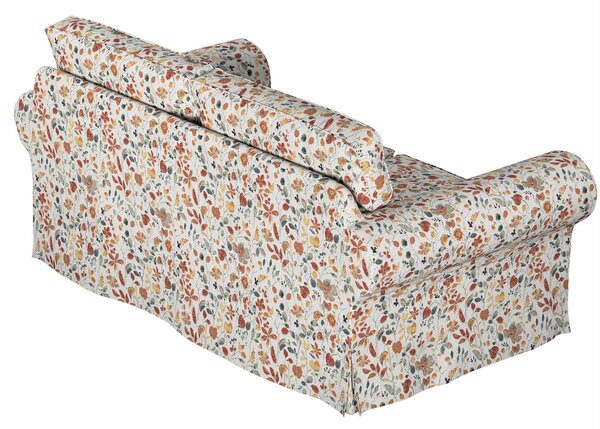 Potah na pohovku IKEA Ektorp 2-místná rozkládací NOVÝ MODEL 2012 barva oranžová látka pletený vzor, vzorované
