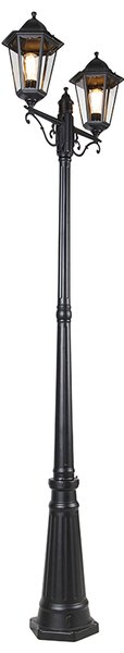 Venkovní lucerna černá 220 cm 2-světlo IP44 - Havana