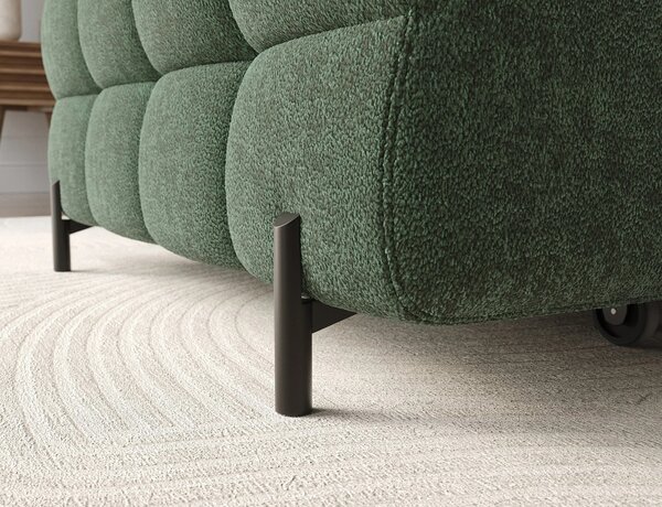 Rohová sedací souprava s úložným prostorem ELIS - zelená, levý roh