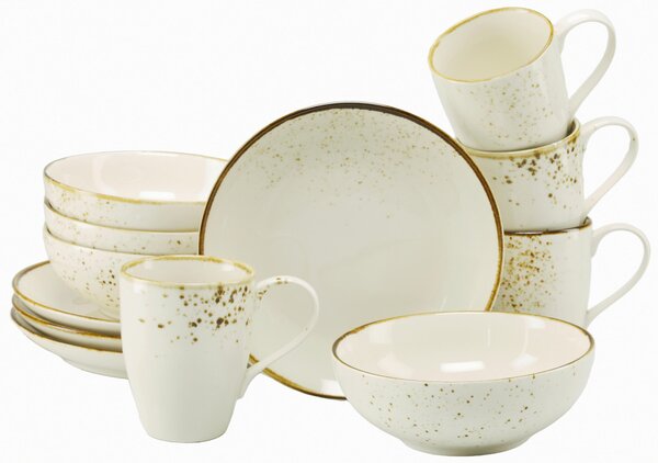 SNÍDAŇOVÁ SOUPRAVA kamenina keramika Creatable - Kolekce nádobí, Online Only