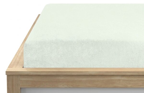 Fleecové napínací prostěradlo MOLTON světle mentolové 90 x 200 cm