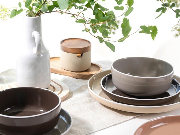 KOMBINOVANÁ SOUPRAVA, 16dílné, kamenina Creatable - Online Only nádobí, Online Only