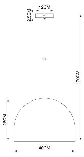 ZÁVĚSNÉ SVÍTIDLO, 40/120 cm Collett's Monde - Online Only svítidla, Online Only