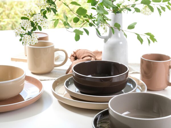 KOMBINOVANÁ SOUPRAVA, 16dílné, kamenina Creatable - Online Only nádobí, Online Only