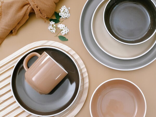 KOMBINOVANÁ SOUPRAVA, 16dílné, kamenina Creatable - Online Only nádobí, Online Only