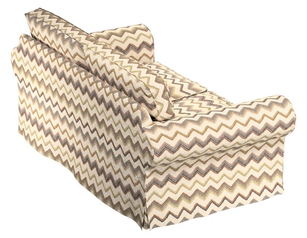Potah na pohovku IKEA Ektorp 2-místná rozkládací NOVÝ MODEL 2012 barva béžová látka pletený vzor, vzorované