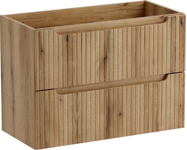 Comad Závěsná skříňka Nova Beyond s deskou a umyvadlem 80 cm dub coast evoke