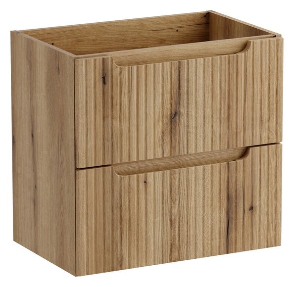 Comad Závěsná skříňka Nova Gaja s deskou a umyvadlem 50 cm dub coast evoke