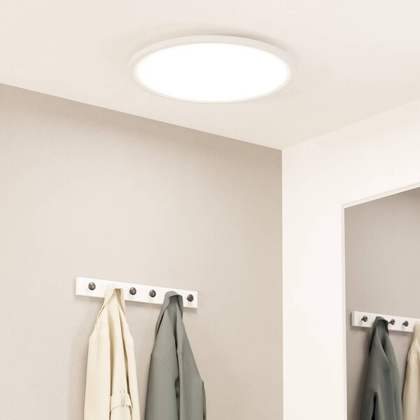 EGLO connect Sarsina-Z stropní svítidlo bílé Ø60cm, stmívatelný, Bílá / opál, Obývací pokoj / jídelna, Hliník, Moderní