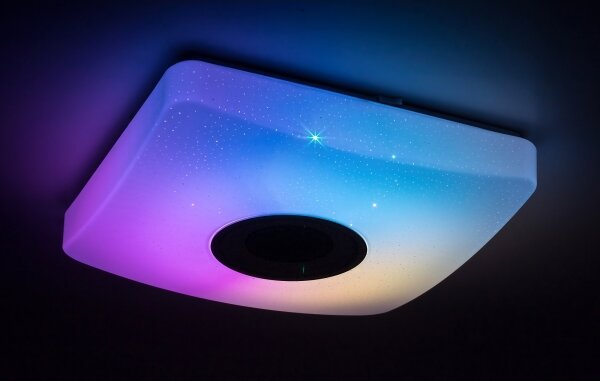 Rabalux - LED RGB Stmívatelné stropní svítidlo s reproduktorem LED/18W/230V + DO