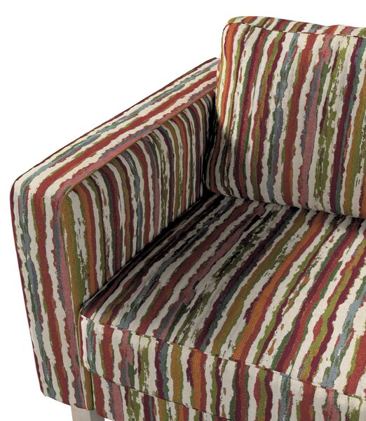 Potah na pohovku IKEA Karlstad, 3-místná, rozkládací barva vícebarevná látka pletený vzor, vzorované