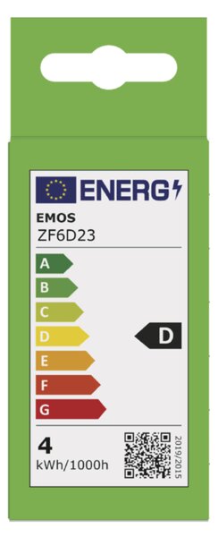 LED žárovka filament ZF6D23 E27, 3,4W, neutrální bílá