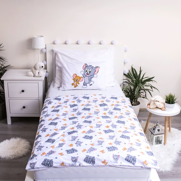 Jerry Fabrics Povlečení do postýlky 100x135 + 40x60 cm - Tom a Jerry TJ050