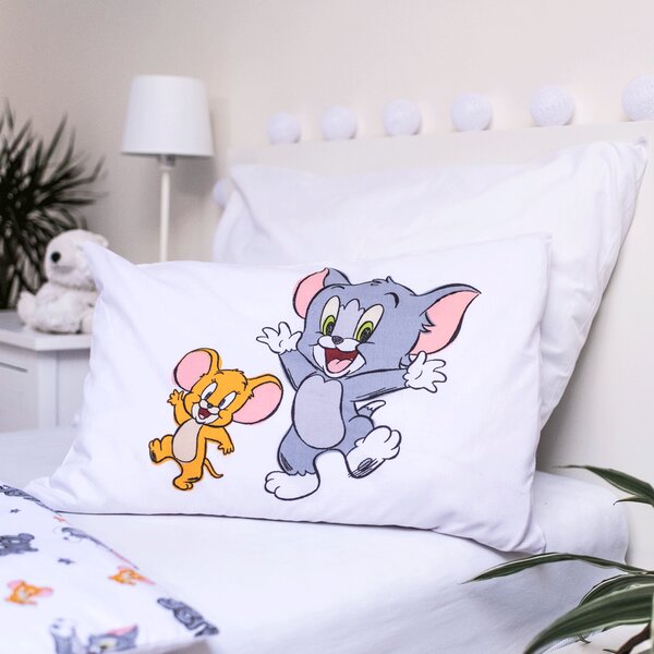 Jerry Fabrics Povlečení do postýlky 100x135 + 40x60 cm - Tom a Jerry TJ050