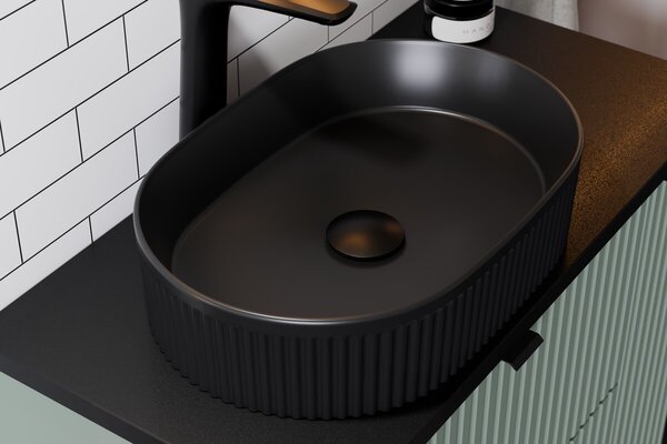 Comad Koupelnová sestava Nova Denim Beyond s deskou a umyvadlem 60 cm modrá/dub coast evoke