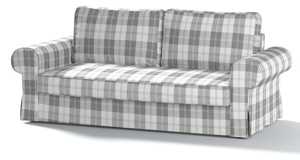 Potah na pohovku IKEA Backabro, 3-místná, rozkládací barva šedá látka pletený vzor, vzorované